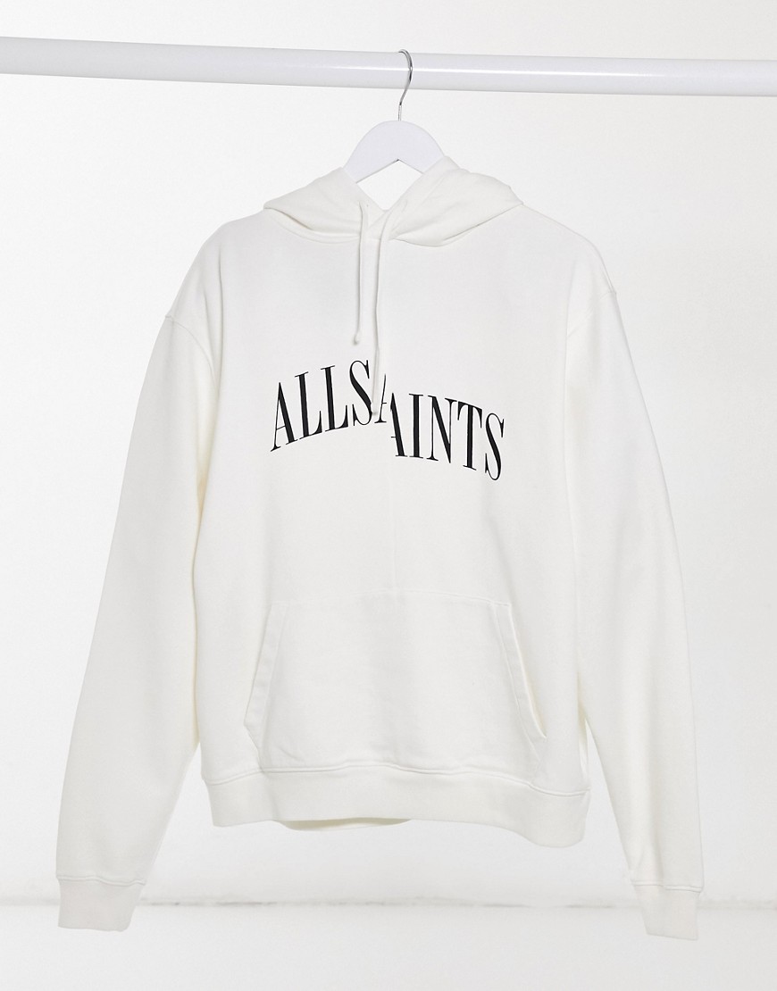 AllSaints - Dropout - Hoodie in wit