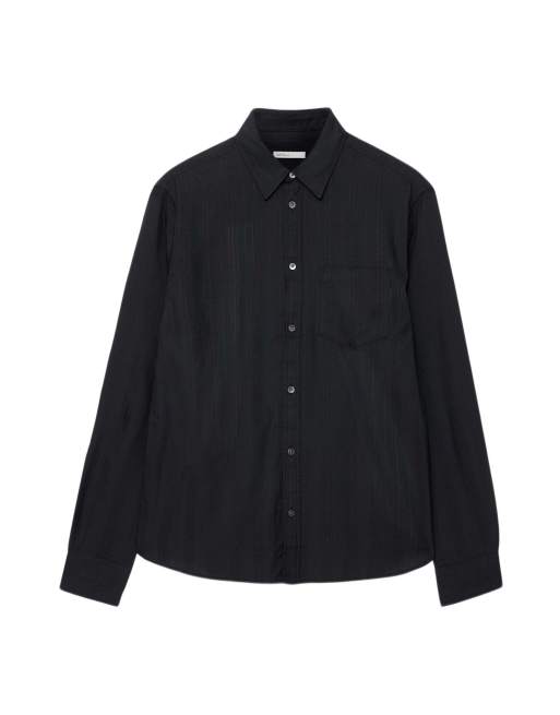 AllSaints Duke Langarmhemd in Tintenblau, 2 von 6