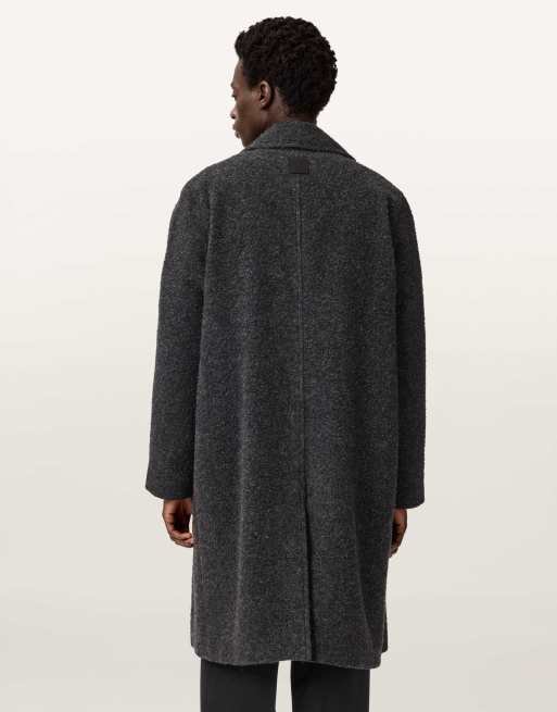 Allsaints Duke wool overcoat in grey - GREY, 2 of 4