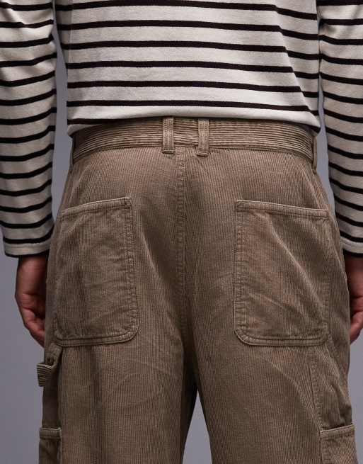 AllSaints - Dunstan - Pantalon style charpentier en velours côtelé - Fauve, 4 de 5