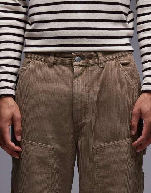 AllSaints - Dunstan - Pantalon style charpentier en velours côtelé - Fauve, 5 de 5