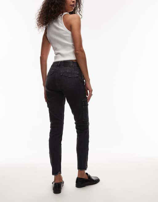 AllSaints – Duran – Czarne dopasowane bojówki , 4 z 5