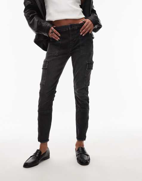 AllSaints - Duran - Skinny cargobroek in zwart - view 1
