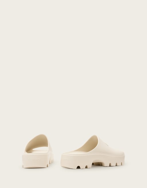 AllSaints - Eclipse - Sandalen van rubber met plateauzool in ivoorwit, 3 van 4