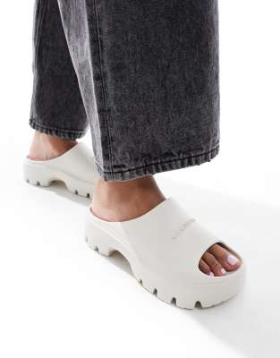 AllSaints - Eclipse - Sandali flatform leggeri bianco gesso