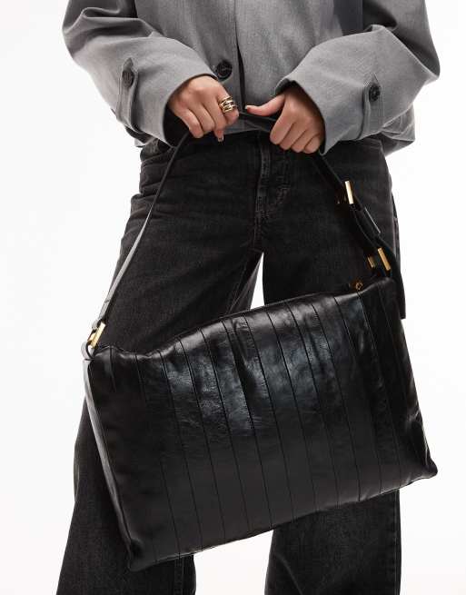 (取寄) オールセインツ レディース エドベリー パネル ショルダー AllSaints women Edbury Panel Shoulder Black AllSaints edbury panel shoulder bag in black | ASOS