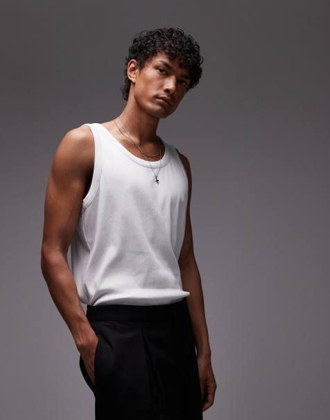 AllSaints Edwards singlet in optic white - view 1