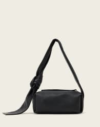 AllSaints Effie Knot leather shoulder bag in black