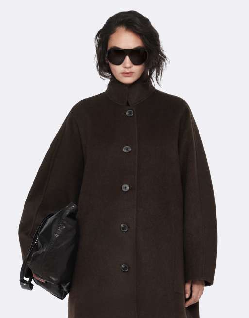 AllSaints Effie Mantel in Espresso-Braun, 4 von 6