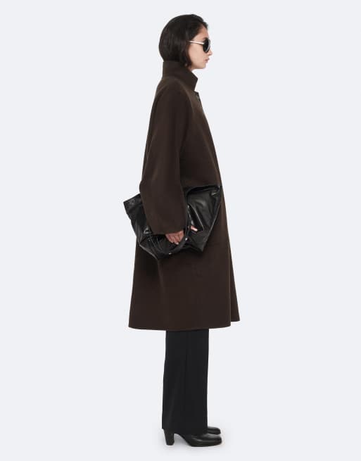AllSaints Effie Mantel in Espresso-Braun, 6 von 6