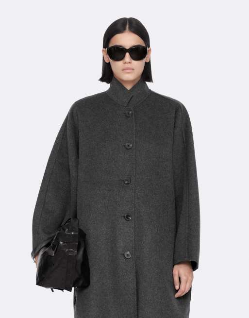 AllSaints Effie Mantel in Grau, 4 von 6