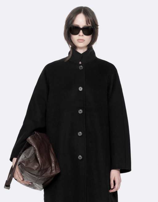 AllSaints Effie Mantel in Schwarz, 4 von 6