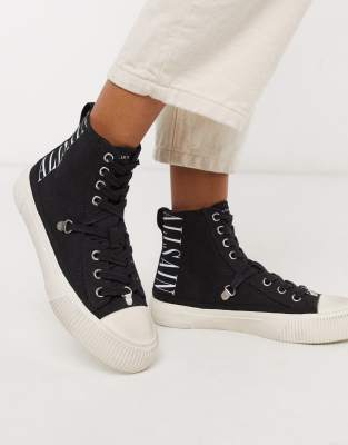 black canvas high tops