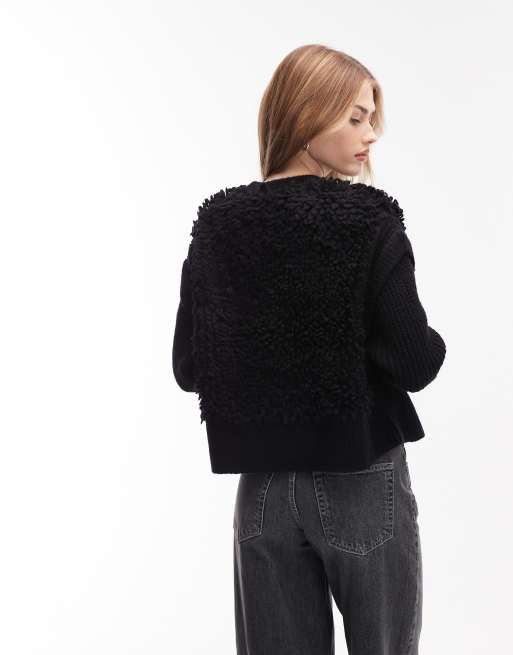 AllSaints - Elias - Giacca stile cardigan nera, 4 di 4