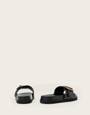 AllSaints - Ellie - Western-Sandalen in Schwarz