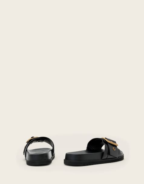 AllSaints – Ellie – Western-Sandalen in Schwarz - view 1