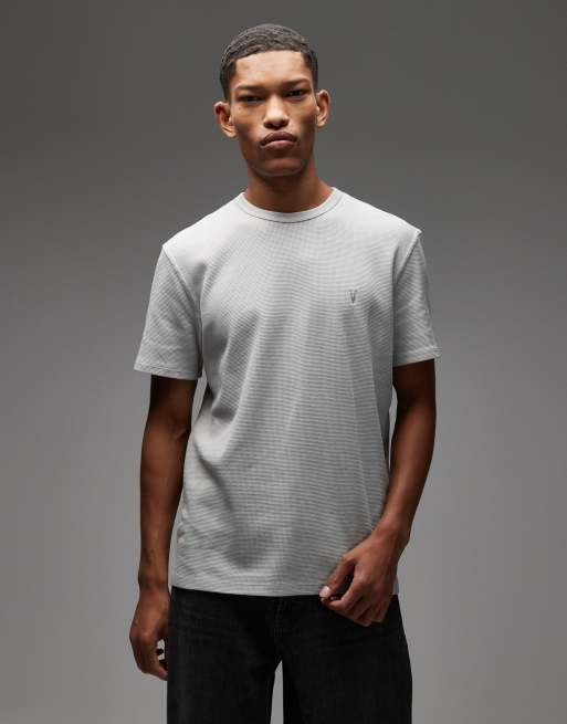 AllSaints - Ellis - Beige T-shirt med rund hals 