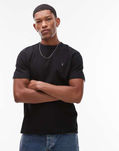Allsaints ellis t-shirt in jet black