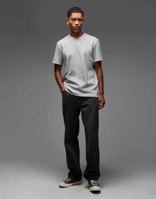 AllSaints - Ellis - Grå T-shirt med rund hals, 2 af 5