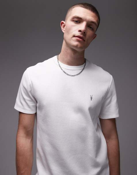 Allsaints ellis t-shirt in chalk white