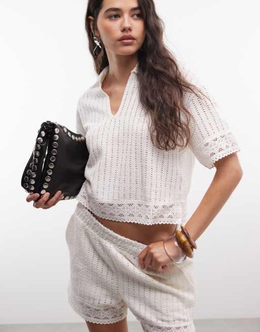AllSaints - Elma - Short d'ensemble avec détail au crochet - Blanc, 2 de 5