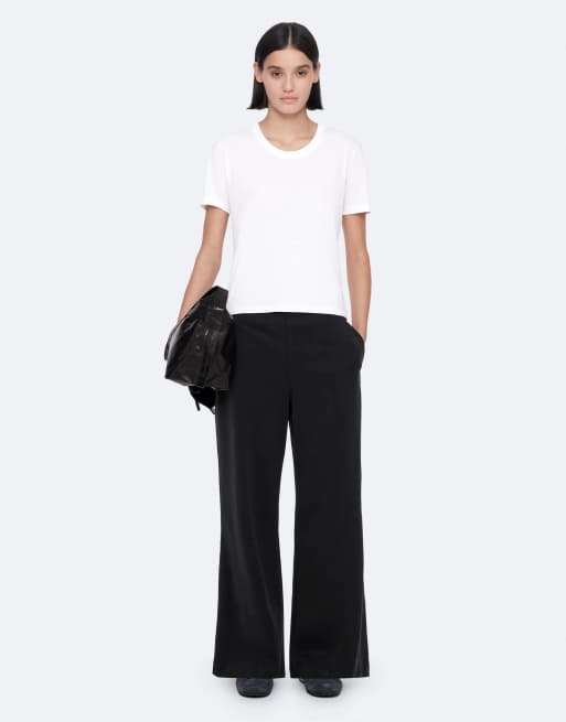AllSaints Elodie Jersey-Top in Schwarz, 3 von 6