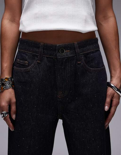 AllSaints – Ember – Glitzernde Schlagjeans in Indigoblau , 4 von 5