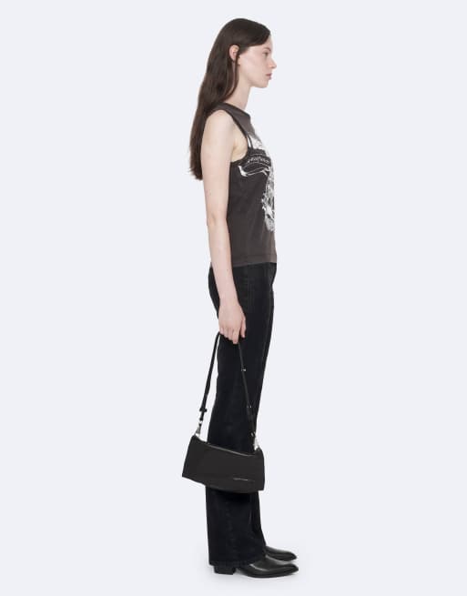 AllSaints Emblems camiseta de tirantes Jenny en negro lavado, 7 de 7