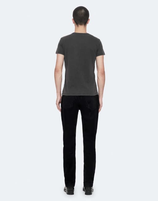 AllSaints Emblems ss T-shirt met ronde hals in gewassen zwart, 4 van 7