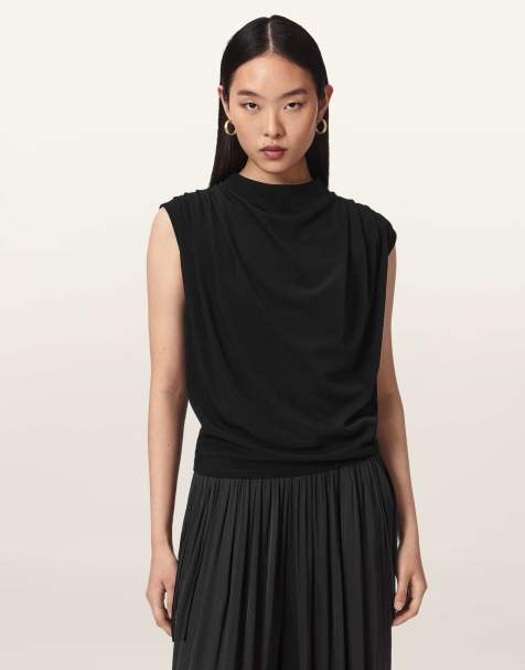 AllSaints Emerson Top in Schwarz - view 1