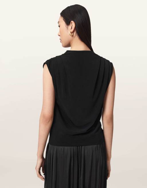 AllSaints Emerson Top in Schwarz, 5 von 6