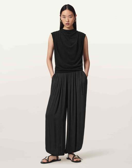AllSaints Emerson top in zwart, 4 van 6