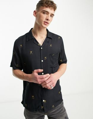 AllSaints Emotive shirt in black