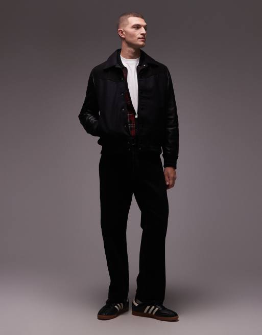 Allsaints Endleton bomber in black - BLACK, 2 of 5