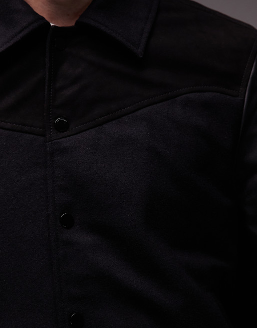 Allsaints Endleton bomber in black - BLACK, 5 of 5