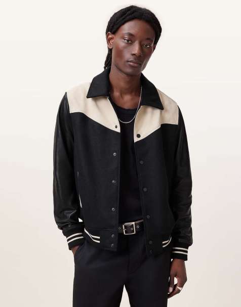 AllSaints - Endleton - Bomber - Noir/écru - view 1