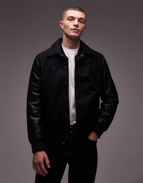 AllSaints – Endleton – Czarna kurtka bomberka - view 1