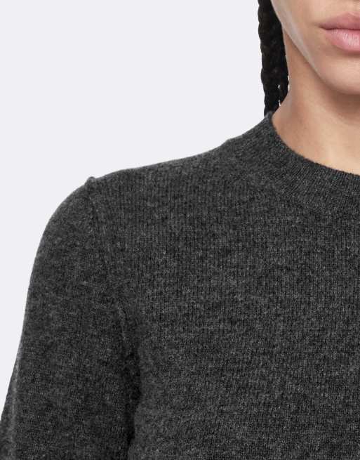AllSaints Erith Kleid in Anthrazit-Melange, 5 von 6