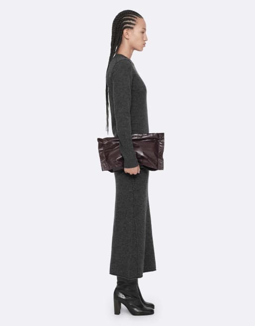 AllSaints Erith Kleid in Anthrazit-Melange, 6 von 6