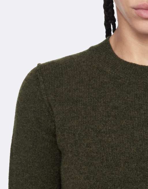 AllSaints Erith Kleid in tiefem Khaki-Grün, 5 von 6