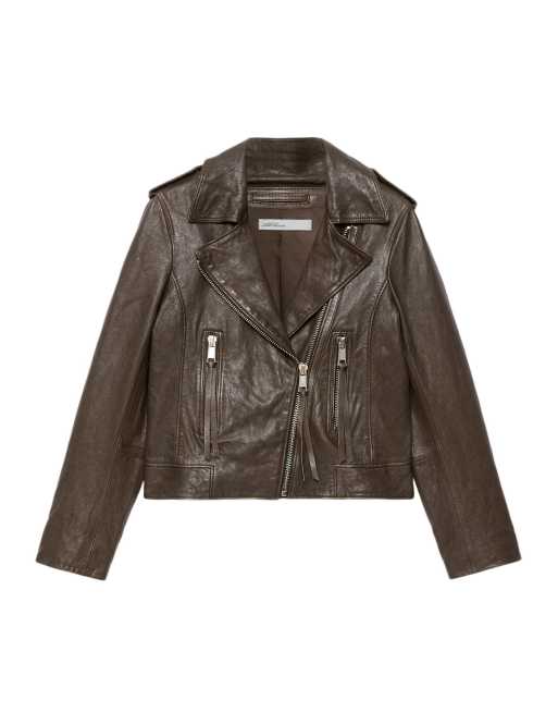 AllSaints Errie style motard marron olive, 7 de 7