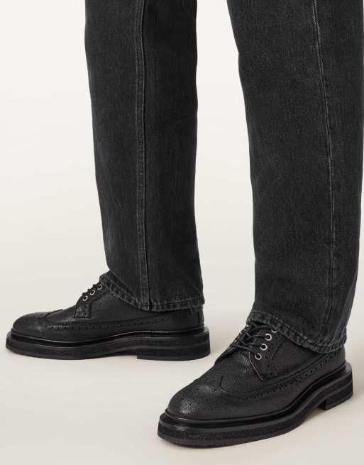AllSaints - Escher - Sorte brogues, 4 af 4