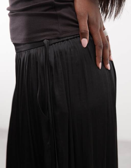 AllSaints – Eshe – Ballonhose in Schwarz mit Bundfalten und Bindedetail, 5 von 5