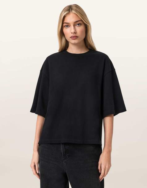 AllSaints – Esme Amelie – T-Shirt in Schwarz - view 1