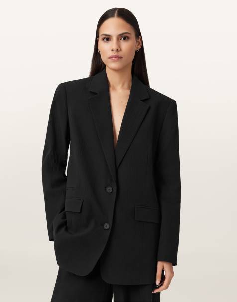 AllSaints – Essen – Blazer in Schwarz - view 1