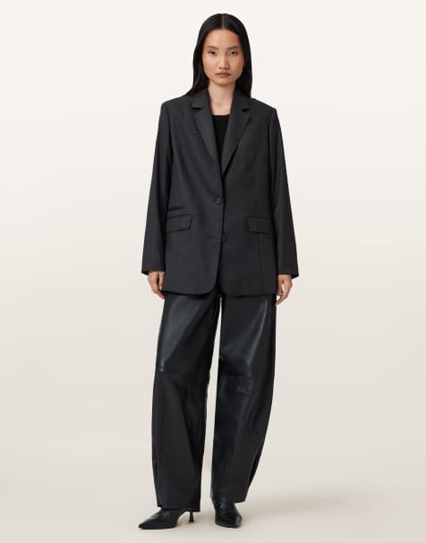 AllSaints – Essie – Blazer in Graphitgrau - view 1