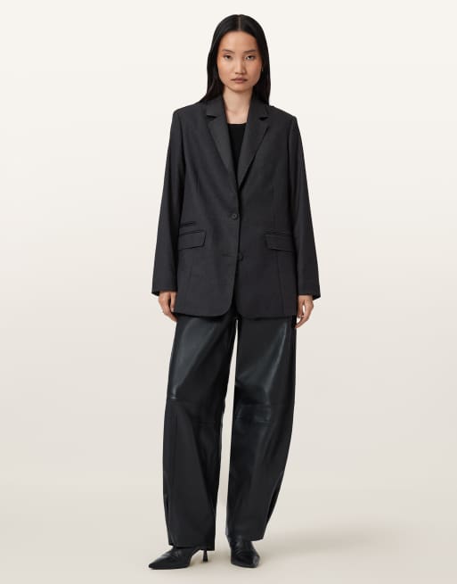 AllSaints – Essie – Blazer in Graphitgrau
