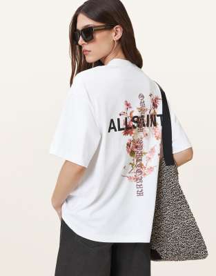 AllSaints - Eternal Etta - T-Shirt in optischem Weiß