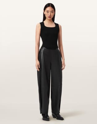 AllSaints - Etta - Barrel-Hose in Schwarz