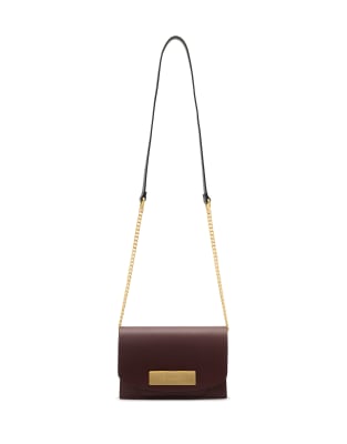 AllSaints - Etta - Clutch in Dunkelrot